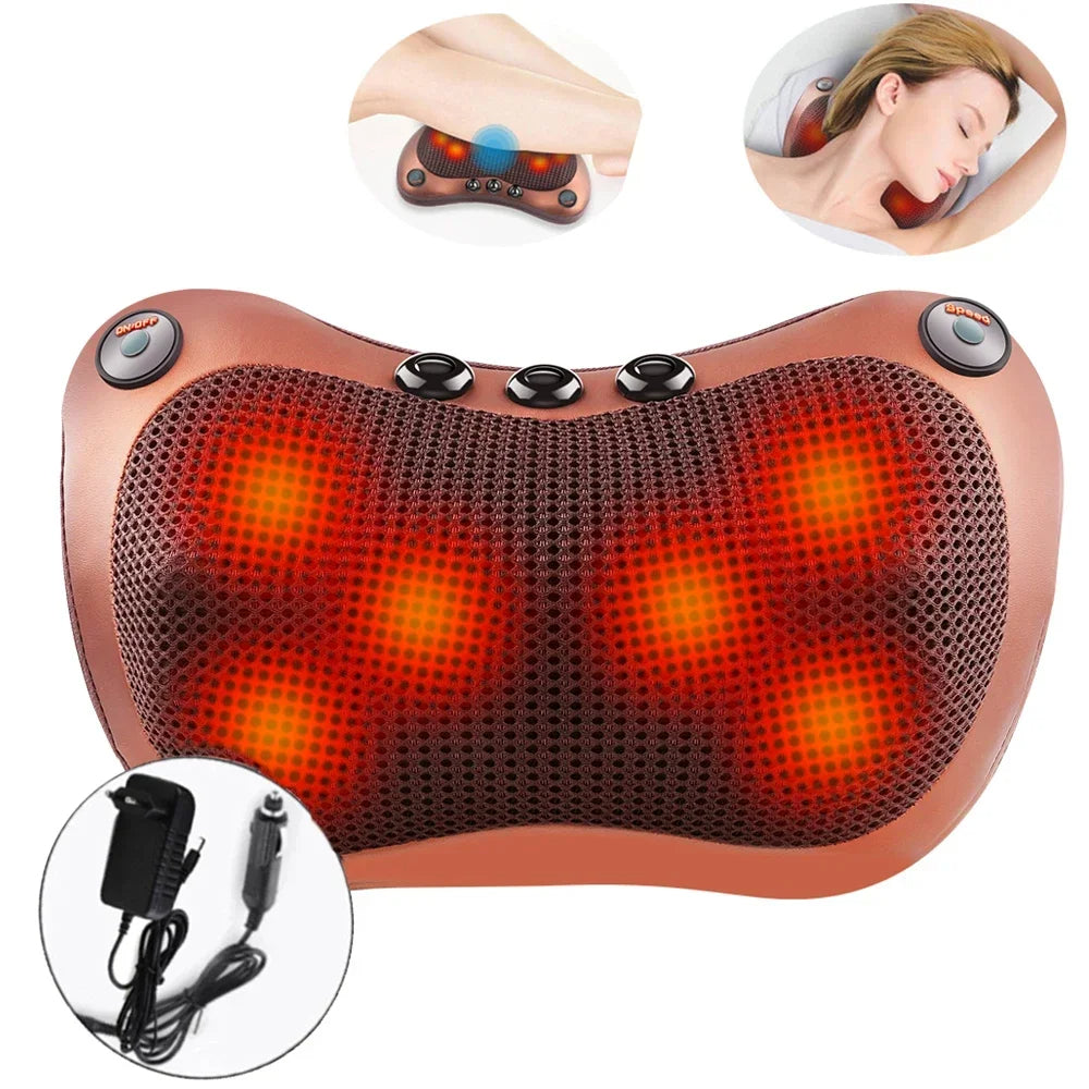 Electric Back Massager With Heat Deep Tissue Neck MassagePillow