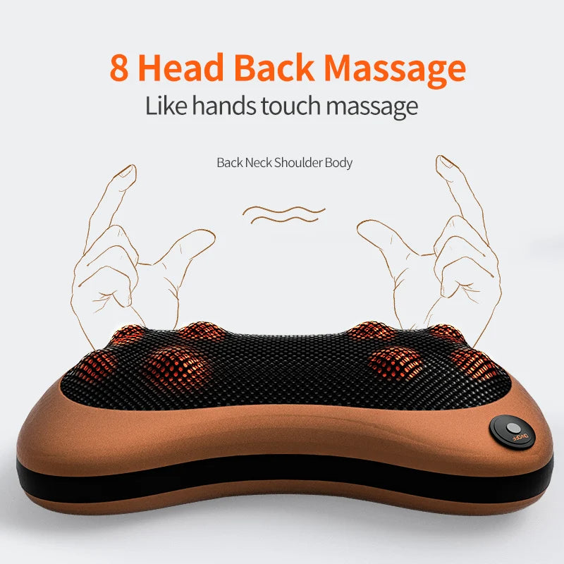 Electric Back Massager With Heat Deep Tissue Neck MassagePillow