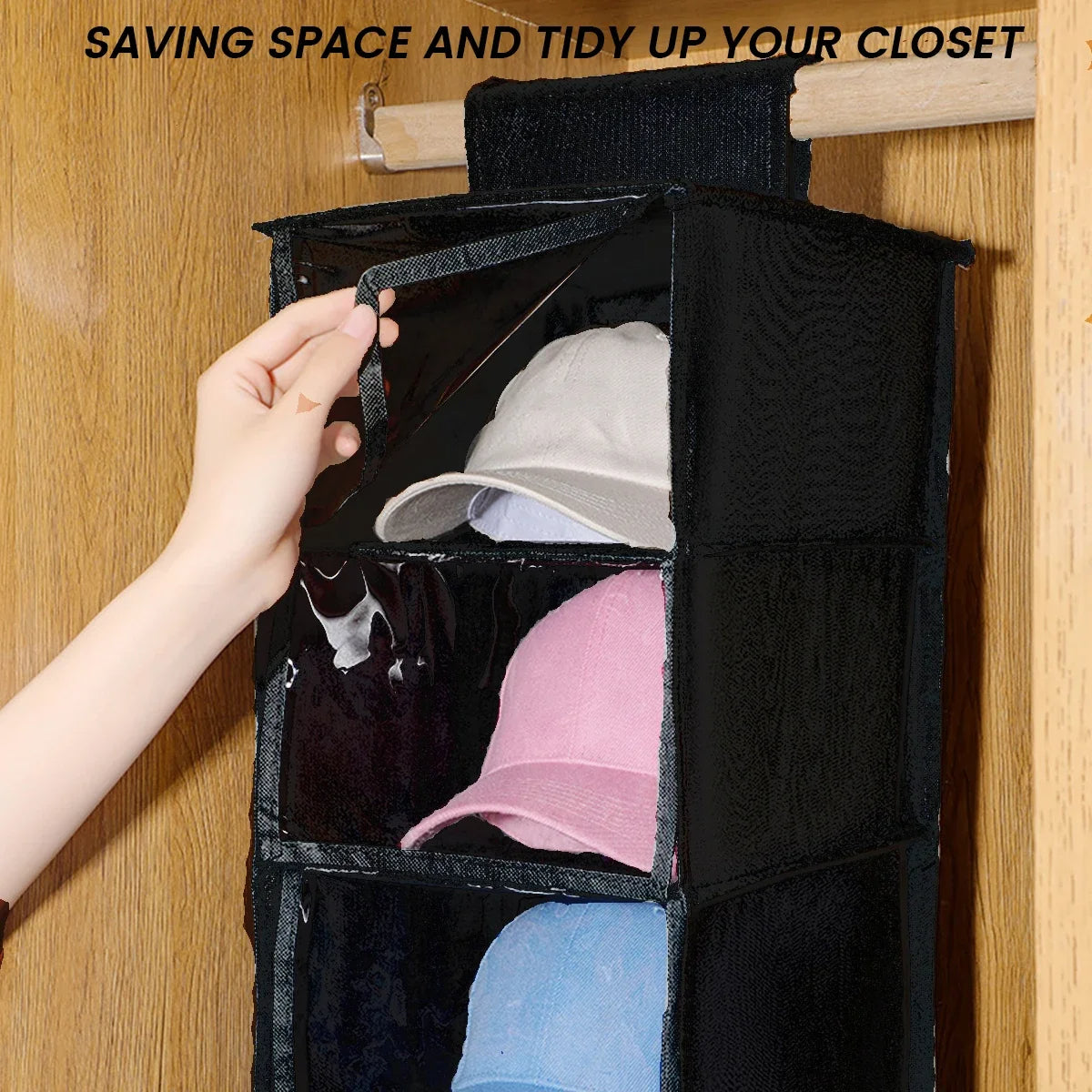 Hat Rack Hanging Closet Organizer